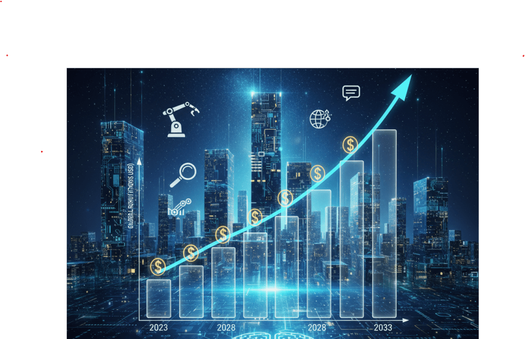 Die KI-Wirtschaft: Eine Analyse der globalen Umsatzprognosen bis 2033