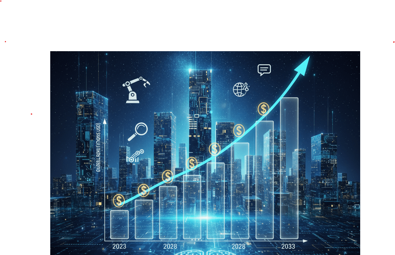 La Economía de la IA: Un Análisis de las Previsiones de Ingresos del Mercado Global hasta 2033